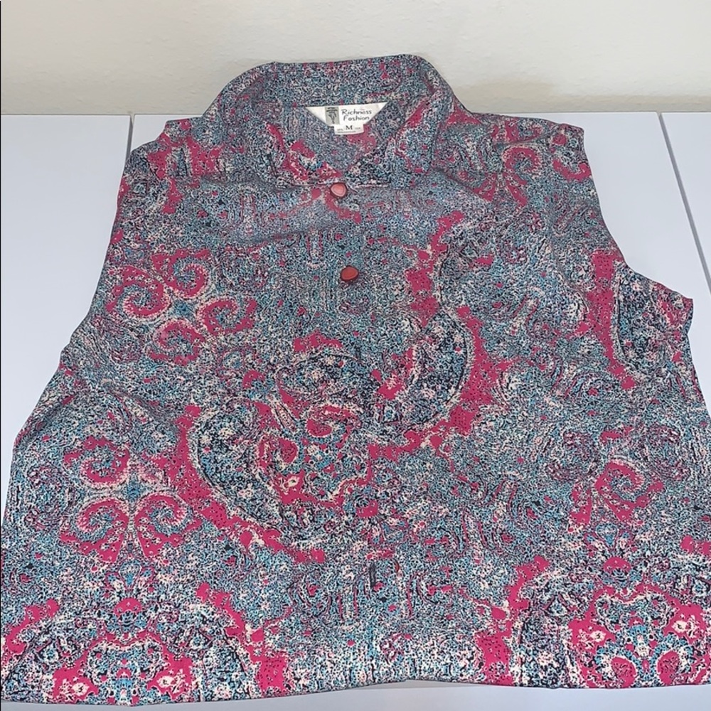 Richness Fashion Retro Multicolor Button Up Shirt